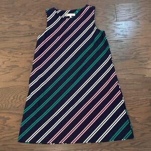 Jude Connally Melody Sailing Stripe Stretch Tank Dress Size Small